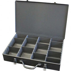 Durham - Adjustable Compartment Gray Small Parts Compartment Box - Eagle Tool & Supply
