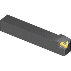 Vargus - External Thread, Left Hand Cut, 25mm Shank Width x 25mm Shank Height Indexable Threading Toolholder - 153.6mm OAL, 3EL Insert Compatibility, AL Toolholder, Series Standard - Eagle Tool & Supply