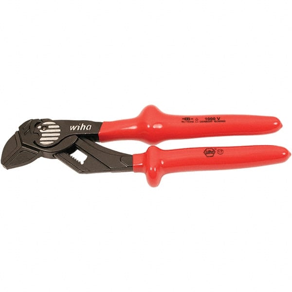 Wiha - 10" OAL, 1-7/8" Max Capacity, Quick-Adjusting Tongue & Groove Pliers - Eagle Tool & Supply