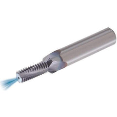 Vargus - 1/2-13 UN, 0.407" Cutting Diam, 4 Flute, Solid Carbide Helical Flute Thread Mill - Internal Thread, 1.039" LOC, 3.622" OAL, 5/8" Shank Diam - Eagle Tool & Supply