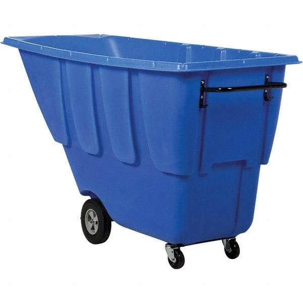 Vestil - 850 Lb Load Capacity, Polyethylene Tilt Truck - 32" Wide x 73" Long x 42" High - Eagle Tool & Supply