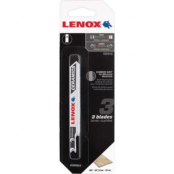 Lenox - Jig Saw Blades Blade Material: Bi-Metal Blade Length (Inch): 3-1/2 - Eagle Tool & Supply