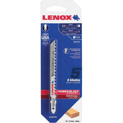 Lenox - Jig Saw Blades Blade Material: Bi-Metal Blade Length (Inch): 4 - Eagle Tool & Supply