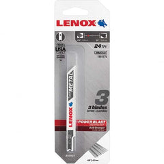 Lenox - Jig Saw Blades Blade Material: Bi-Metal Blade Length (Inch): 3-5/8 - Eagle Tool & Supply