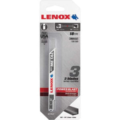 Lenox - Jig Saw Blades Blade Material: Bi-Metal Blade Length (Inch): 3-5/8 - Eagle Tool & Supply