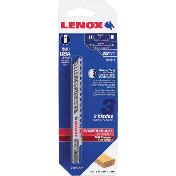 Lenox - Jig Saw Blades Blade Material: Bi-Metal Blade Length (Inch): 4 - Eagle Tool & Supply