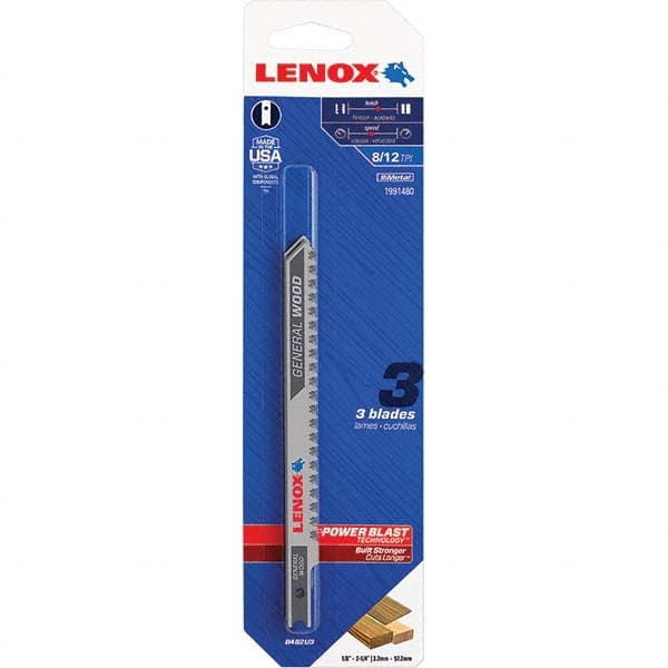 Lenox - Jig Saw Blades Blade Material: Bi-Metal Blade Length (Inch): 4-1/2 - Eagle Tool & Supply