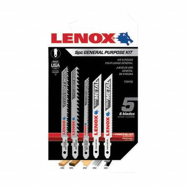 Lenox - Jig Saw Blade Sets Blade Material: Bi-Metal Minimum Blade Length (Inch): 3-5/8 - Eagle Tool & Supply