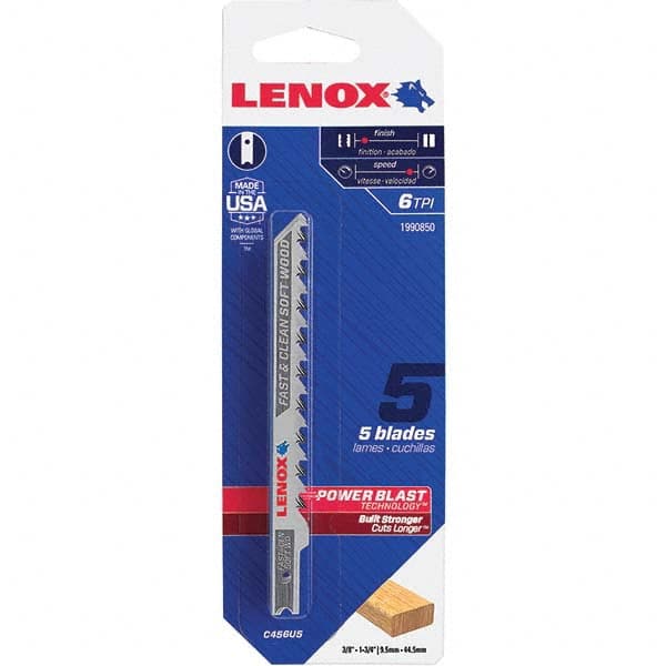 Lenox - Jig Saw Blades Blade Material: Bi-Metal Blade Length (Inch): 4 - Eagle Tool & Supply