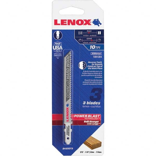 Lenox - Jig Saw Blades Blade Material: Bi-Metal Blade Length (Inch): 4 - Eagle Tool & Supply