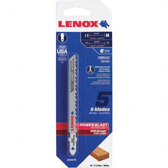 Lenox - Jig Saw Blades Blade Material: Bi-Metal Blade Length (Inch): 4 - Eagle Tool & Supply