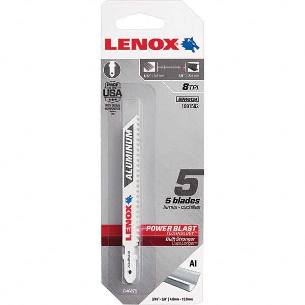 Lenox - Jig Saw Blades Blade Material: Bi-Metal Blade Length (Inch): 4 - Eagle Tool & Supply