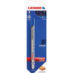 Lenox - Jig Saw Blades Blade Material: Bi-Metal Blade Length (Inch): 4-5/8 - Eagle Tool & Supply