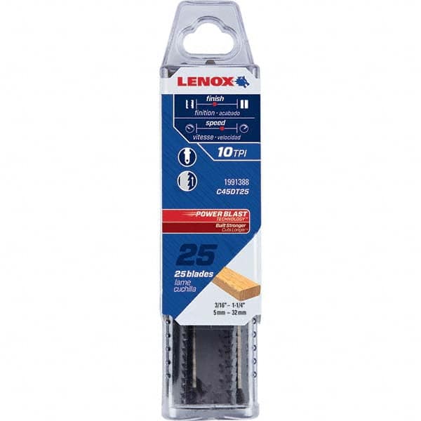 Lenox - Jig Saw Blades Blade Material: Bi-Metal Blade Length (Inch): 4 - Eagle Tool & Supply