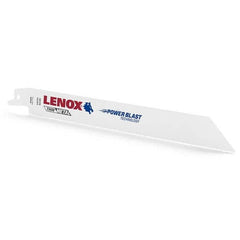 Lenox - Reciprocating Saw Blades Blade Material: Bi-Metal Blade Length (Inch): 8 - Eagle Tool & Supply