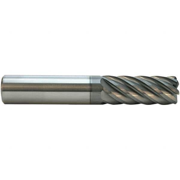 M.A. Ford - 10mm, 22mm LOC, 10mm Shank Diam, 72mm OAL, 7 Flute, Solid Carbide Square End Mill - Single End, ALtima Blaze Finish, Spiral Flute, 38° Helix, Right Hand Cut, Right Hand Flute, Series 180 - Eagle Tool & Supply