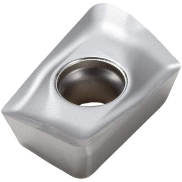 Seco - XOMX060204 M05 Grade MS2050 Carbide Milling Insert - TiAlN/NbN Finish, 4.1mm Thick, 0.4mm Corner Radius - Eagle Tool & Supply