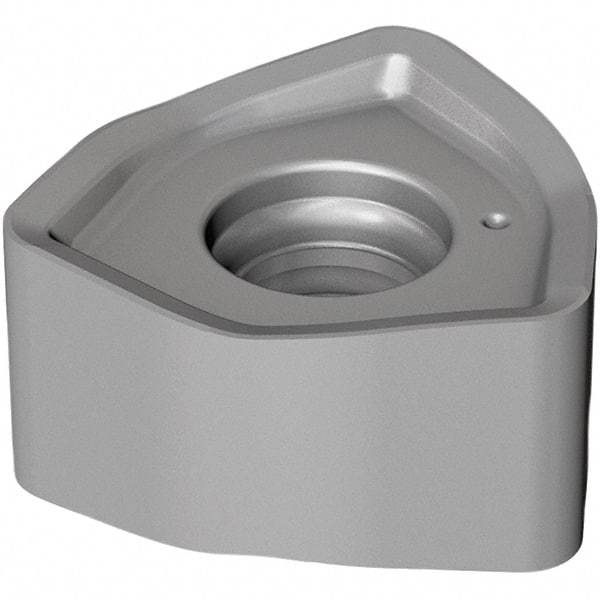 Seco - 218.21230TR M15 Grade MS2050 Carbide Milling Insert - TiAlN/NbN Finish, 5.95mm Thick, 1/2" Inscribed Circle, 1.6mm Corner Radius - Eagle Tool & Supply