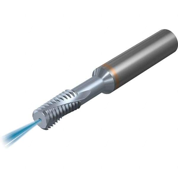 Vargus - M8x1.25 ISO, 6.5mm Cutting Diam, 3 Flute, Solid Carbide Helical Flute Thread Mill - Internal Thread, 13.75mm LOC, 66mm OAL, 8mm Shank Diam - Eagle Tool & Supply