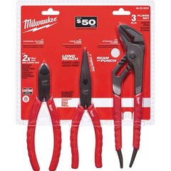 Milwaukee Tool - Plier Sets Set Type: Plier Set Number of Pieces: 3.000 - Eagle Tool & Supply