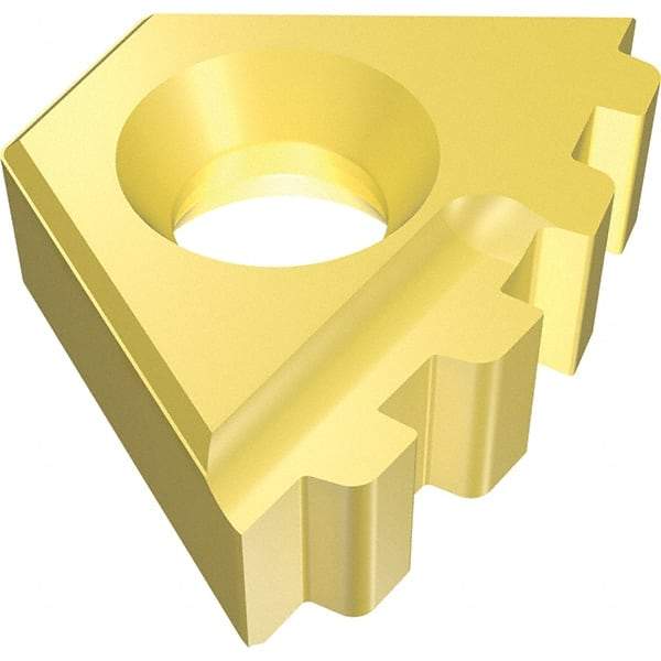 Vargus - 14DIR14d Grade VKXP, Internal OTTM Threading Insert - 5 TPI Int Pitch, Right Hand Insert, TiN Finish, Carbide - Eagle Tool & Supply