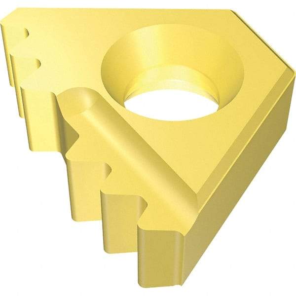 Vargus - 14DER14d Grade VKXP, External APIRD Threading Insert - 8 TPI Ext Pitch, Right Hand Insert, TiN Finish, Carbide - Eagle Tool & Supply
