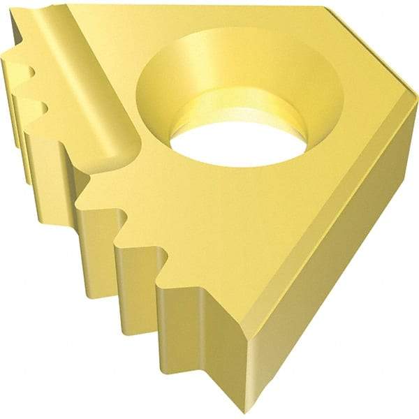 Vargus - 14DIR14d Grade VKXP, Internal APIRD Threading Insert - 10 TPI Int Pitch, Right Hand Insert, TiN Finish, Carbide - Eagle Tool & Supply