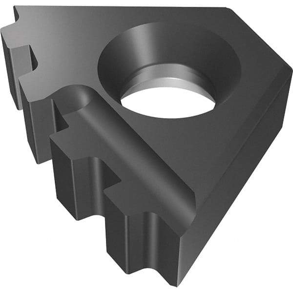 Vargus - 14DER14d Grade VTXP, External BUT Threading Insert - 5 TPI Ext Pitch, Right Hand Insert, TiAIN Finish, Carbide - Eagle Tool & Supply