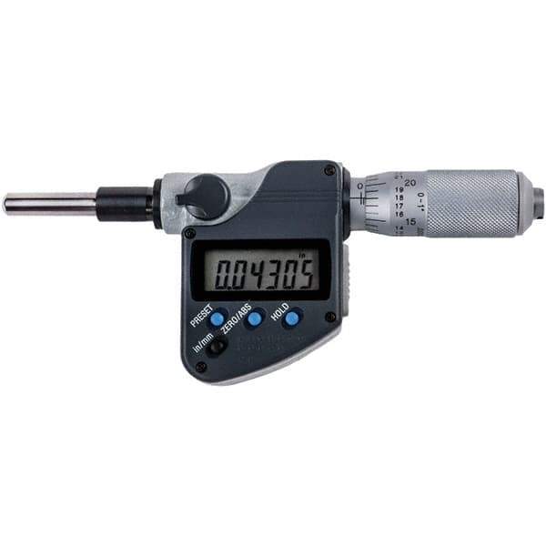 Mitutoyo - Electronic Micrometer Heads Minimum Measurement (Inch): 0 Minimum Measurement (mm): 0.00 - Eagle Tool & Supply