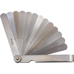 Mitutoyo - Feeler Gages   Thickness (mm): 0.5000    Leaf Length (mm): 100.00 - Eagle Tool & Supply