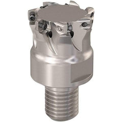 Seco - 31.5mm Cut Diam, 0.8mm Max Depth, M20 Modular Connection Indexable High-Feed End Mill - Screw Holding Method, LP..06 Insert, R217.21 Toolholder, Through Coolant - Eagle Tool & Supply