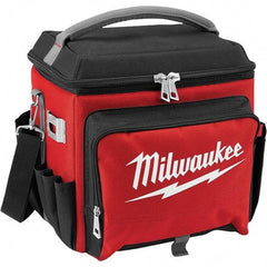 Milwaukee Tool - 21.65 Qt Cooler Bag - 1680D Ballistic Nylon, Red/Black - Eagle Tool & Supply