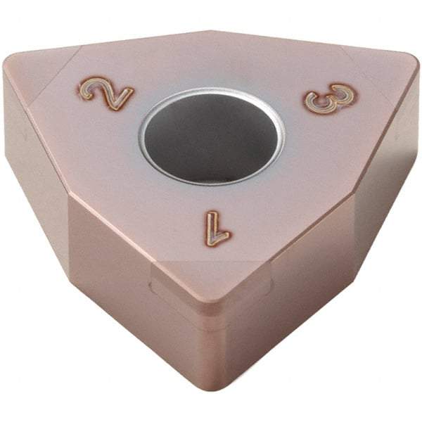 Seco - WNGA432S Grade CH2540 PCBN Turning Insert - TiSiN Finish, 80° Trigon, 1/2" Inscr Circle, 0.031496" Corner Radius - Eagle Tool & Supply