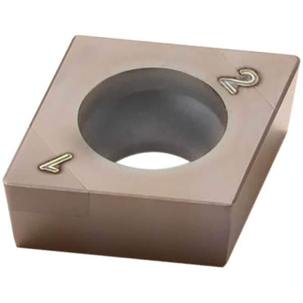 Seco - CCGW32.51S Grade CH0550 PCBN Turning Insert - TiAlN/TiAlCrN Finish, 80° Diamond, 3/8" Inscr Circle, 0.0157" Corner Radius - Eagle Tool & Supply
