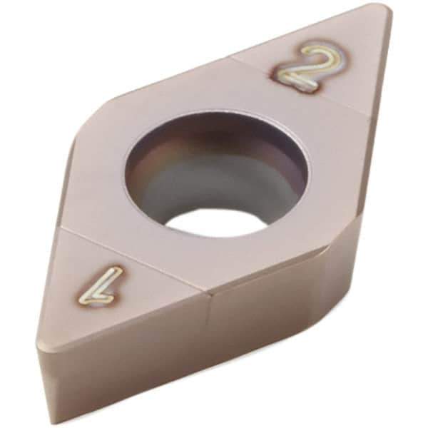 Seco - DCGW21.50.5S Grade CH2540 PCBN Turning Insert - TiSiN Finish, 55° Diamond, 1/4" Inscr Circle, 0.07874" Corner Radius - Eagle Tool & Supply