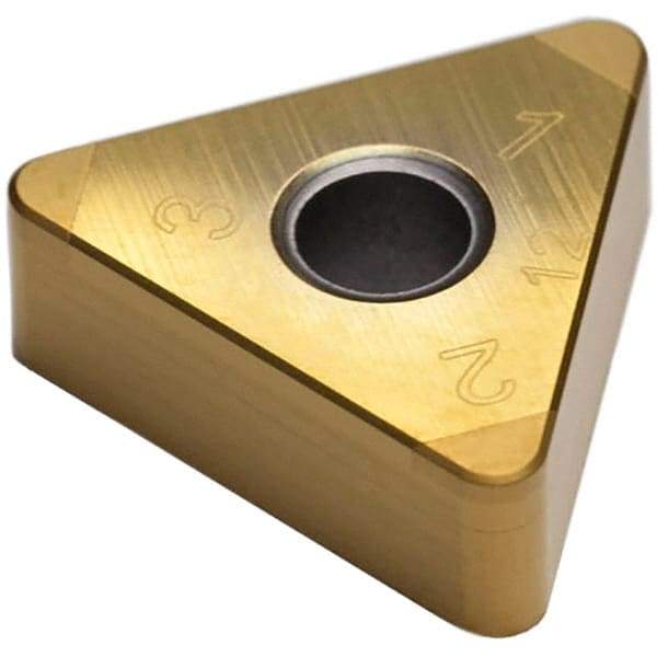 Seco - TNGA335S Grade CH3515 PCBN Turning Insert - TiAlN Finish, 60° Triangle, 3/8" Inscr Circle, 0.07874" Corner Radius - Eagle Tool & Supply