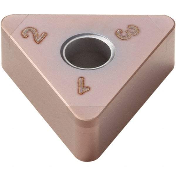 Seco - TNGA332S Grade CH2540 PCBN Turning Insert - TiSiN Finish, 60° Triangle, 3/8" Inscr Circle, 0.031496" Corner Radius - Eagle Tool & Supply
