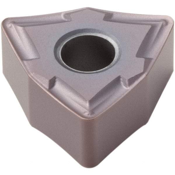 Seco - WNMG332 MF2 Grade TH1000 Carbide Turning Insert - TiAlSiN Finish, 80° Trigon, 3/8" Inscr Circle, 0.031" Corner Radius - Eagle Tool & Supply