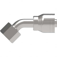 Eaton - Hydraulic Hose Fittings & Couplings Type: Female ORS Swivel, 45 Degree Elbow Hose Diameter: 1 (Inch) - Eagle Tool & Supply