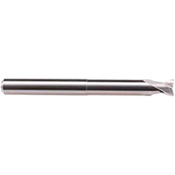 Emuge - 16mm Diam, 12mm LOC, 2 Flute Solid Carbide Roughing & Finishing End Mill - Uncoated, 140mm OAL, 16mm Shank Diam, Cylindrical Shank, 30° Helix, Long Length - Eagle Tool & Supply