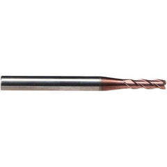 Emuge - 16mm Diam, 48mm LOC, 3 Flute Solid Carbide Roughing & Finishing End Mill - TiAlN Finish, 108mm OAL, 16mm Shank Diam, Cylindrical Shank, 38° Helix, Centercutting, Extra Long Length - Eagle Tool & Supply