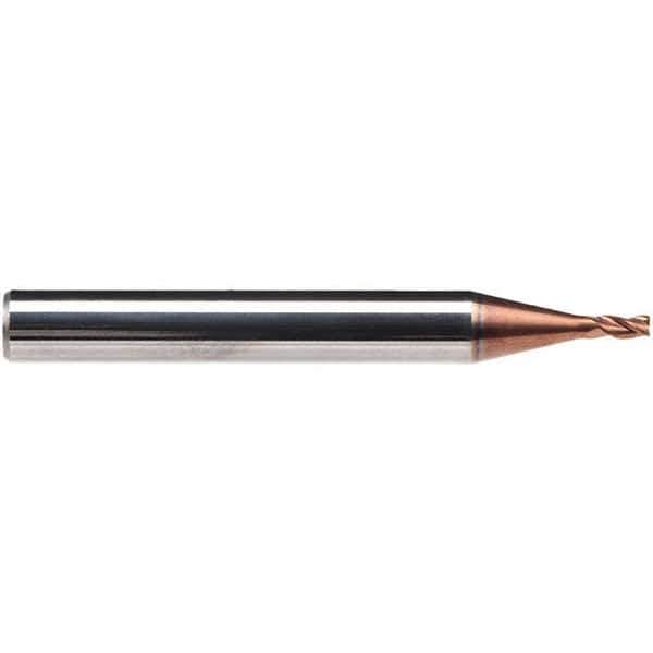 Emuge - 9.7mm Diam, 11mm LOC, 3 Flute Solid Carbide Roughing & Finishing End Mill - TiAlN Finish, 66mm OAL, 10mm Shank Diam, Cylindrical Shank, 38° Helix, Centercutting, Stub Length - Eagle Tool & Supply