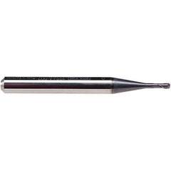 Emuge - 12mm Diam, 10mm LOC, 2 Flute Solid Carbide Roughing & Finishing End Mill - TiAlN Finish, 92mm OAL, 16mm Shank Diam, Cylindrical Shank, 30° Helix, Stub Length - Eagle Tool & Supply
