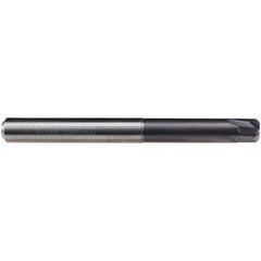 Emuge - 12mm Diam, 4 Flute Solid Carbide Roughing & Finishing End Mill - TiAlN Finish, Cylindrical Shank, 0° Helix, Long Length - Eagle Tool & Supply