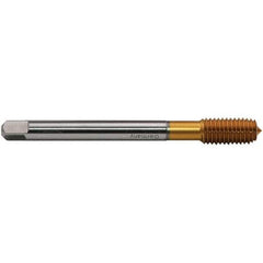 Emuge - 1/2-20 LK-UNF BT Bottoming Thread Forming Tap - High Speed Steel, TiN Finish, 4.331" OAL, Right Hand Thread, Series CU93F300 - Eagle Tool & Supply