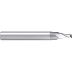 Emuge - 8° Taper Angle per Side, 4mm Small End Diam, 8mm LOC, Solid Carbide 2 Flute Tapered Corner Radius End Mill - 80mm OAL, 10mm Shank Diam, Spiral Flute, 30° Helix - Eagle Tool & Supply
