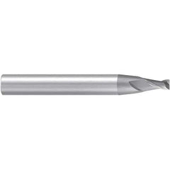 Emuge - 8° Taper Angle per Side, 3mm Small End Diam, 6mm LOC, Solid Carbide 2 Flute Tapered Corner Radius End Mill - 80mm OAL, 10mm Shank Diam, Spiral Flute, 30° Helix - Eagle Tool & Supply