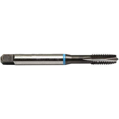 Emuge - M8x1.25 M 3 Flute BT Plug Spiral Flute Tap - High Speed Steel, Nitride Finish, 90mm OAL, Right Hand Flute, Right Hand Thread, Series Rekord B-VA - Exact Industrial Supply