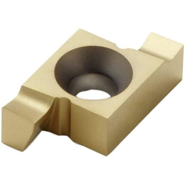 Seco - 2.510EA Grade CP30, 2.5mm Cutting Width Carbide Grooving Insert - 2.5mm Max Depth of Cut, Right Hand, TiN/TiCN Finish - Eagle Tool & Supply