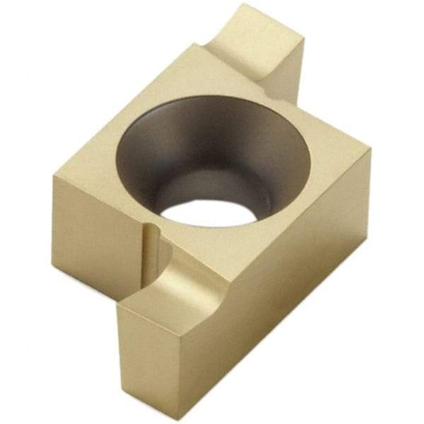 Seco - 2.6510ER Grade CP30, 2.65mm Cutting Width Carbide Grooving Insert - 2.65mm Max Depth of Cut, Neutral, TiN/TiCN Finish - Eagle Tool & Supply